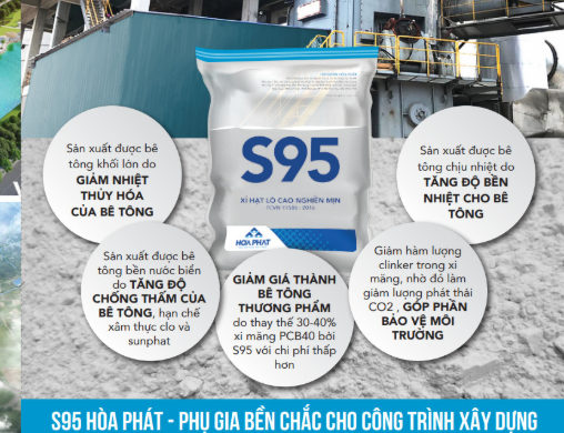Xỉ hạt lò cao nghiền mịn S95